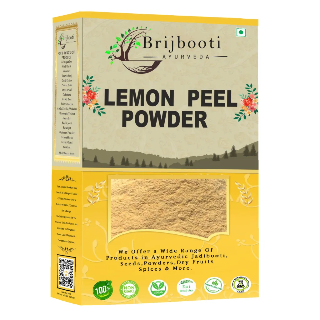 Brijbooti Natural Lemon Peel Powder for Face Care & Skin Whitening