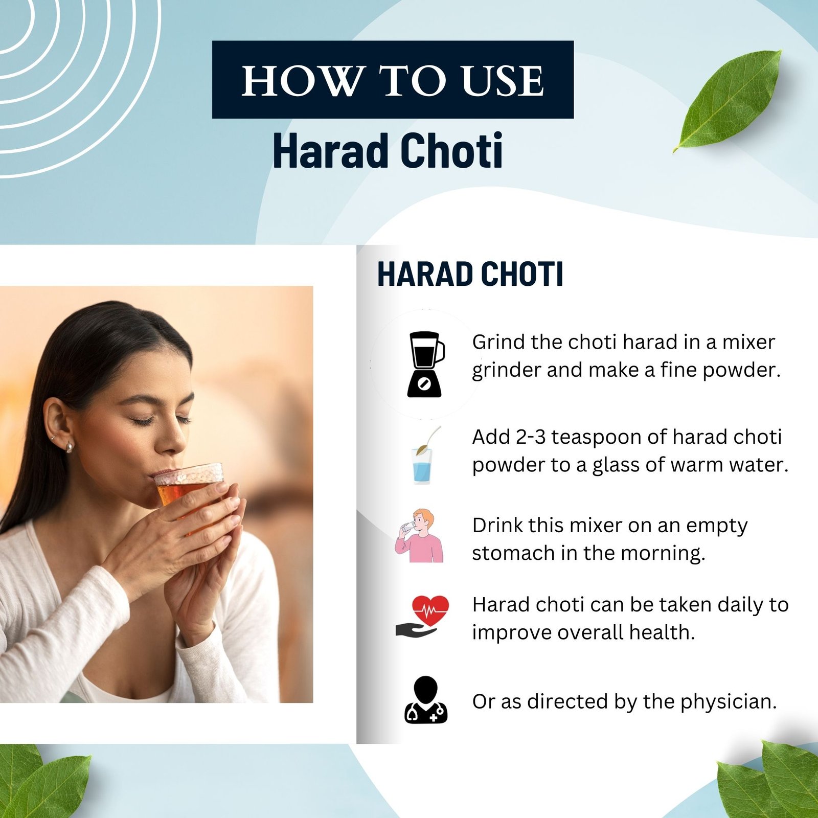 HARAD CHOTI HOW TO USE
