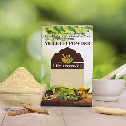 BrijBooti Mulethi Powder - Yashtimadhu - Jeshthamadha - Licorice Root Powder