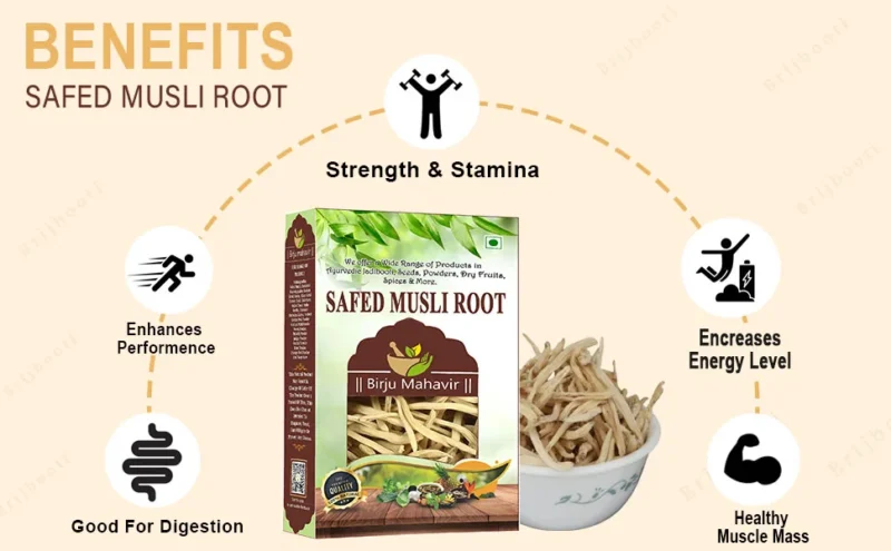 Safed Musli Root Benefits