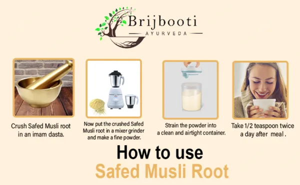 How to use Safed Musli Root