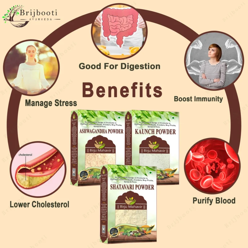 Ashwagandha Shatavari Kaunch Powder Benefits