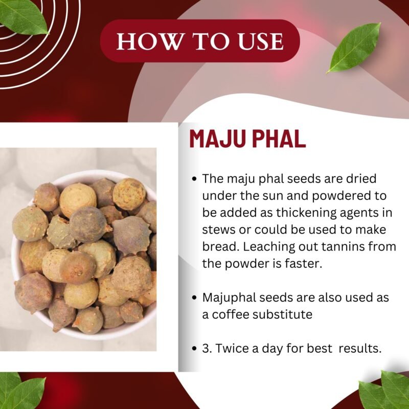 MAJU PHAL HOW TO USE