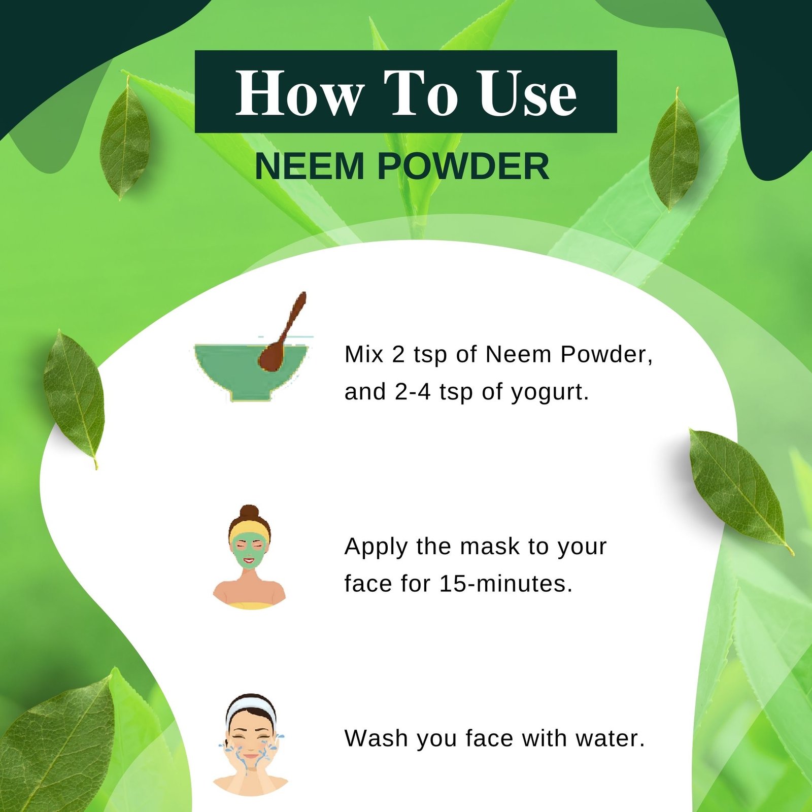 NEEM POWDER HOW TO USE