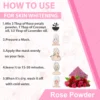 BrijBooti Rose Petal Powder For Skin, Face Pack Mask for Fairness,