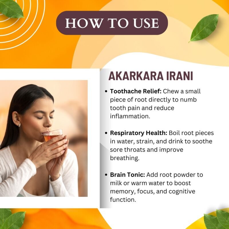 AKARKARA IRANI HOW TO USE