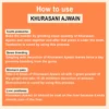 HOW TO USE KHURASANI AJWAIN