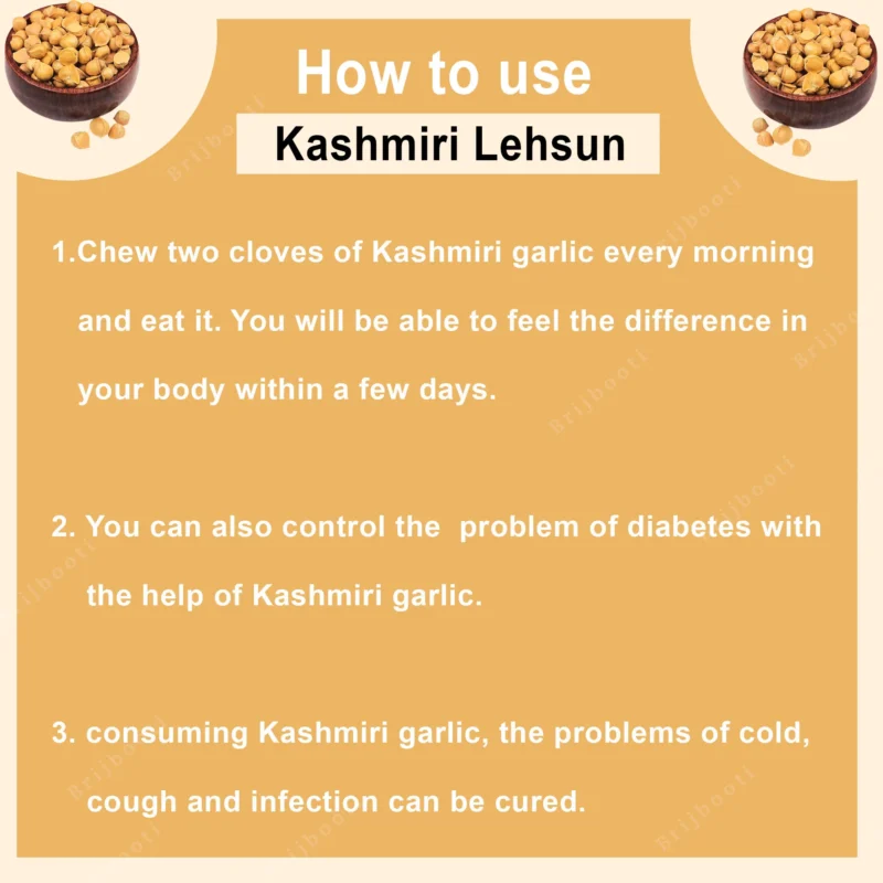 How To Use Kashmiri Lehsun