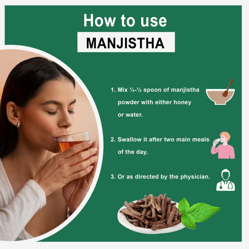HOW TO USE MANJISTHA