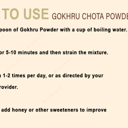 How To Use Gokhru Chota Powder
