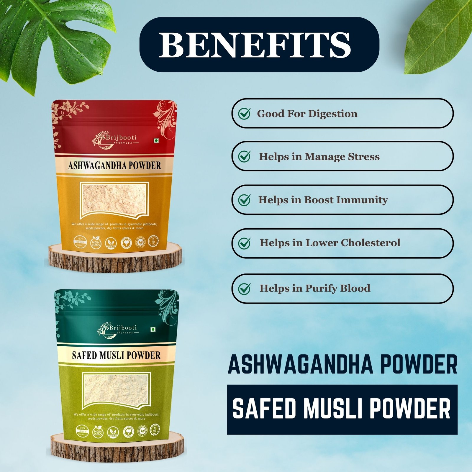 ASHWAGANDHA & SAFED MUSLI POWDER BENEFITS