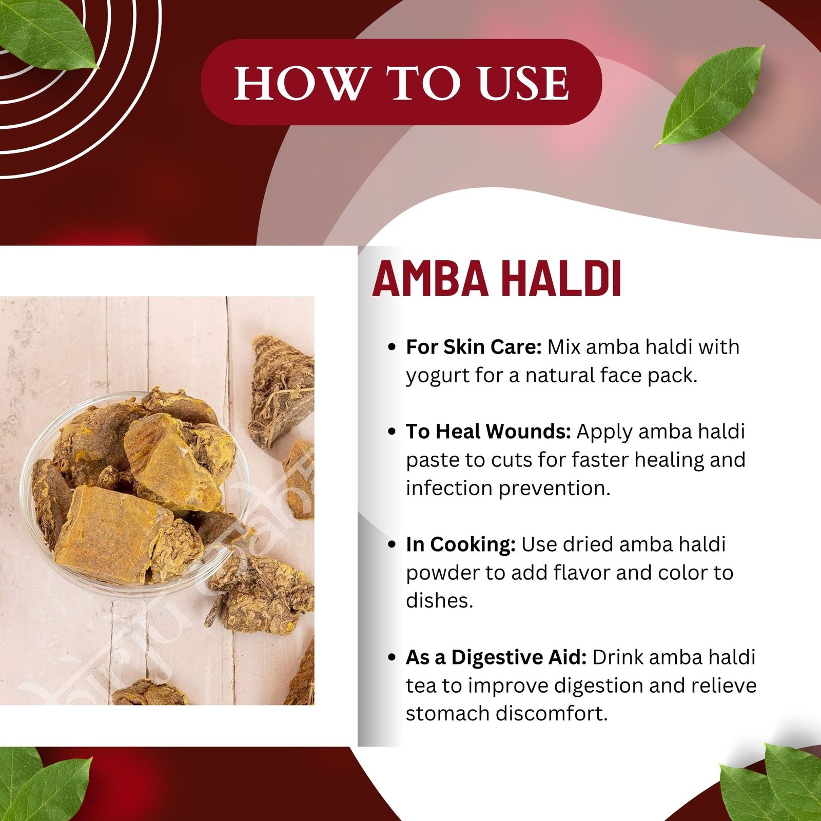 AMBA HALDI HOW TO USE