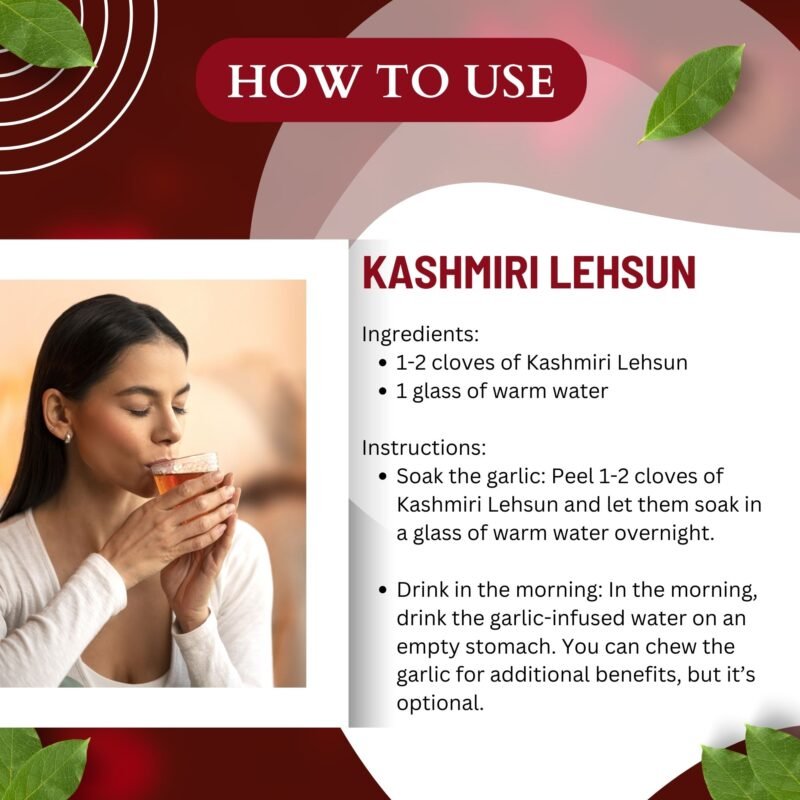 KASHMIRI LEHSUN HOW TO USE