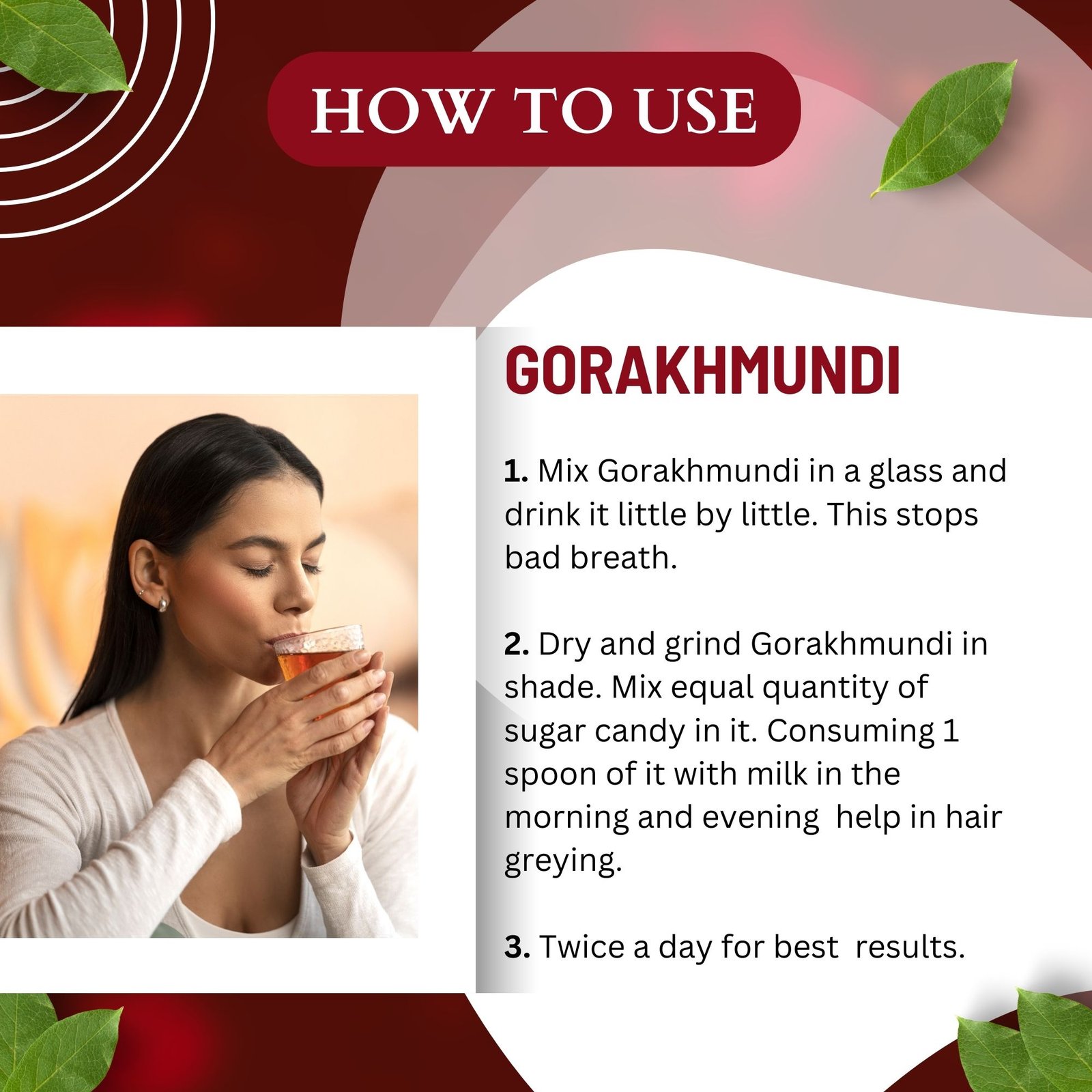 GORAKHMUNDI HOW TO USE