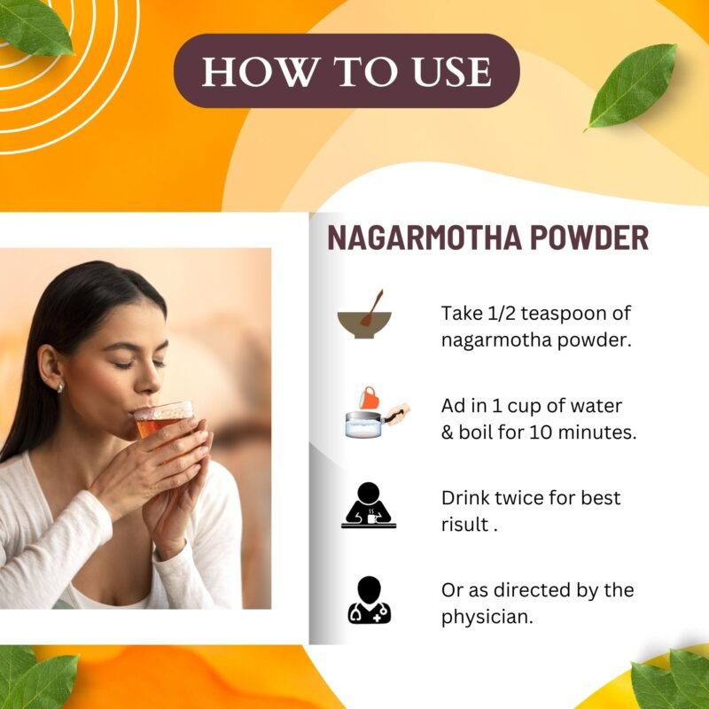 NAGARMOTHA POWDER HOW TO USE