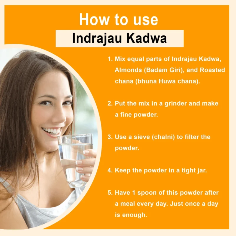 INDRAJAU KADWA & KADWA BADAM HOW TO USE