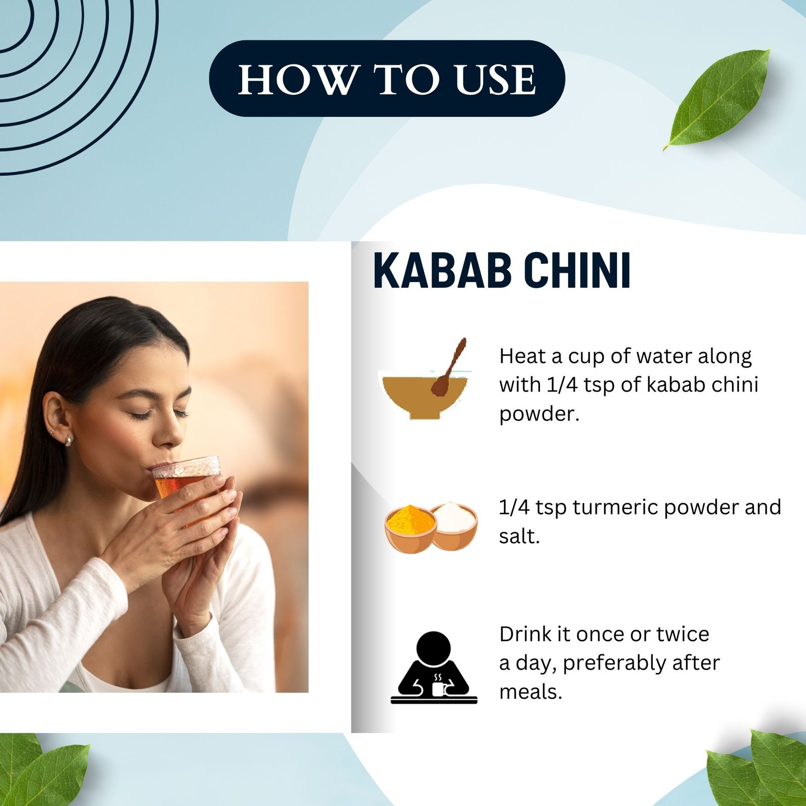 KABAB CHINI HOW TO USE KABAB CHINI HOW TO USE