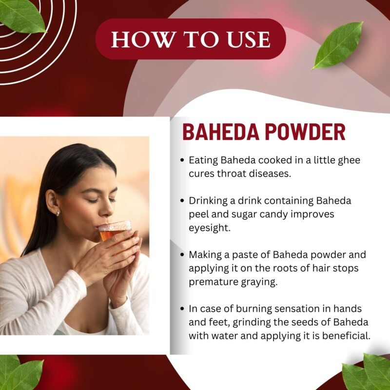 BAHEDA POWDER HOW TO USE