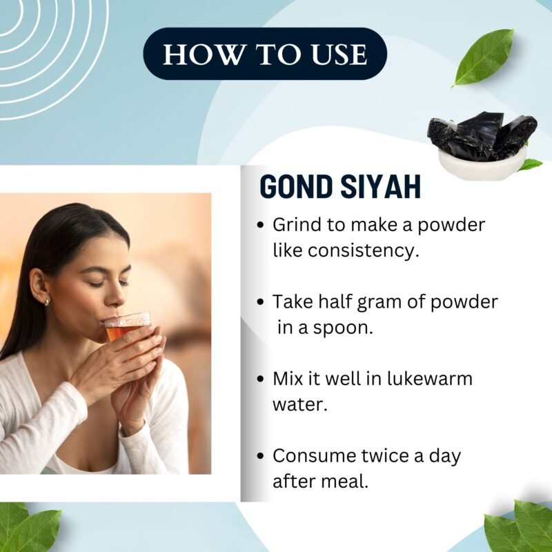 GOND SIYAH HOW TO USE