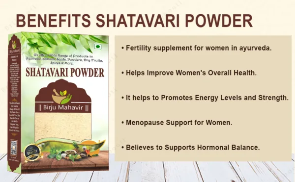 BENEFITS SHATAVARI POWDER