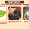 Reetha Amla Shikakai Bhringraj Hibiscus Jatamansi Powder How to use