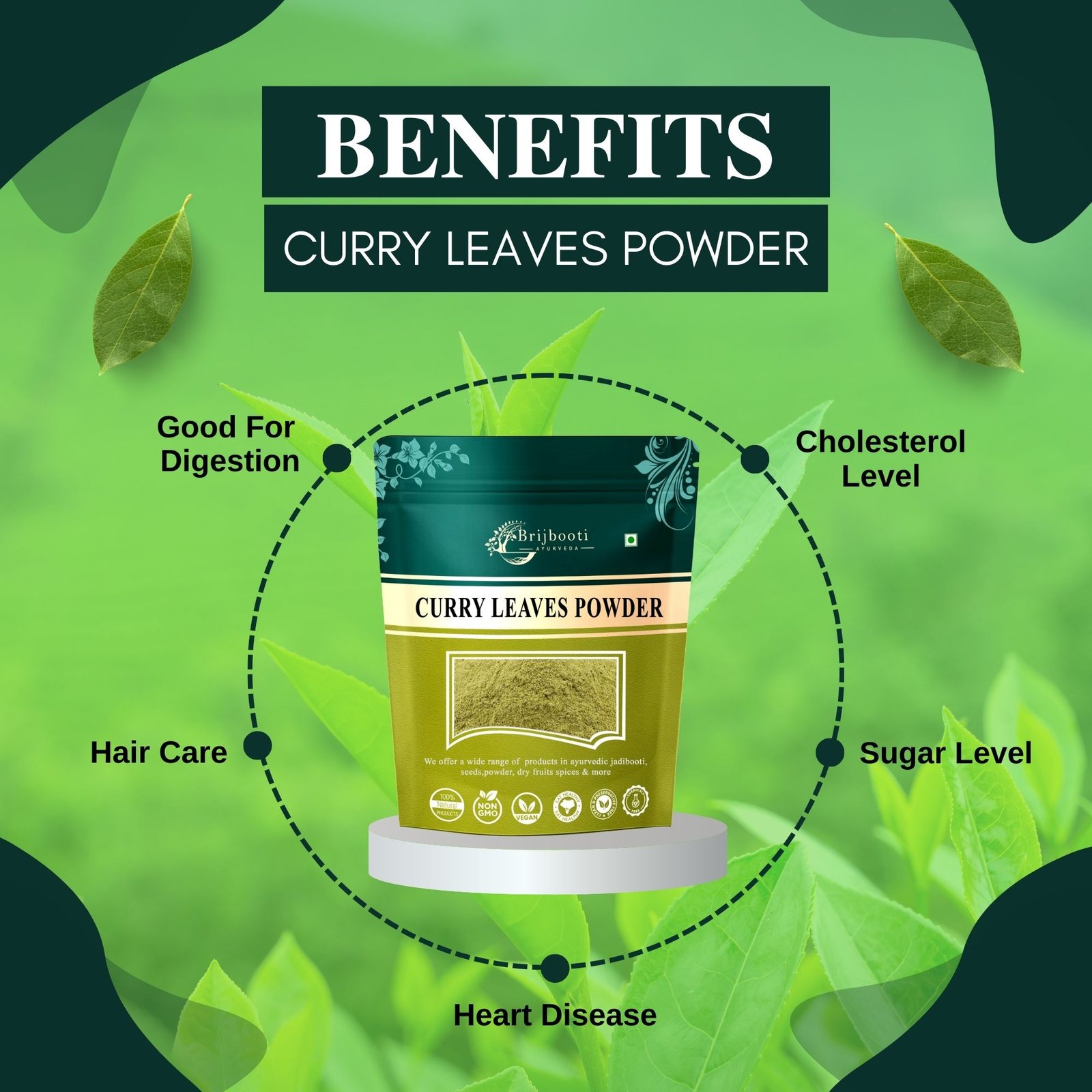 BENEFITS CURRY LEAVES POWDER