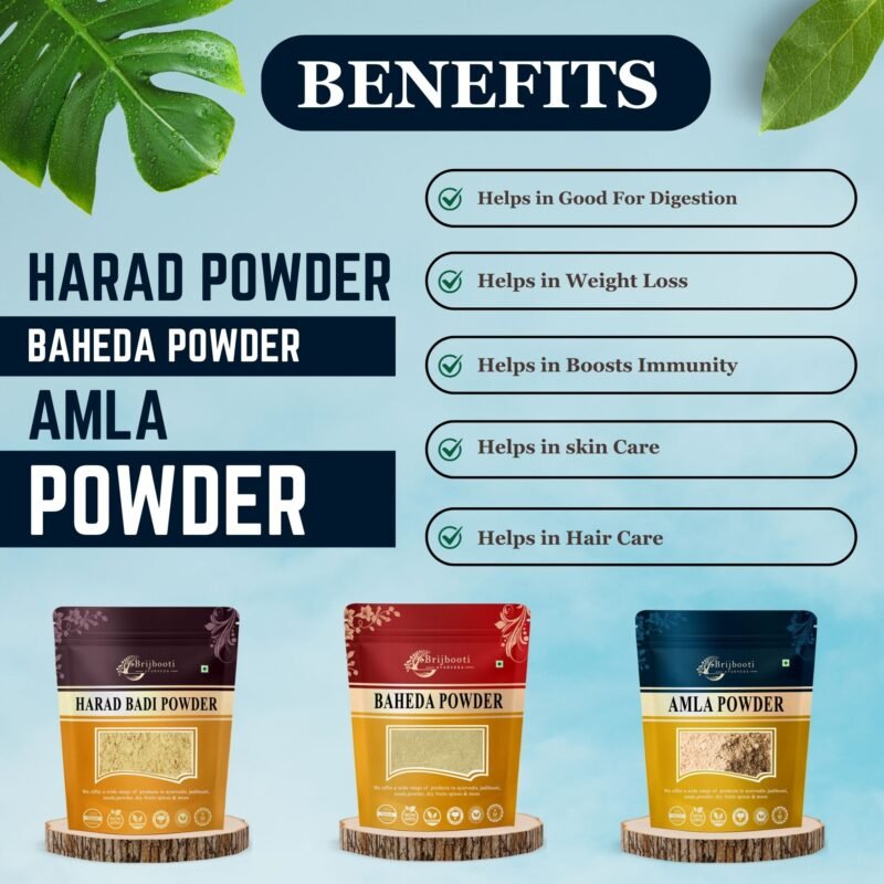 HARAD BAHEDA AMLA POWDER BENEFITS