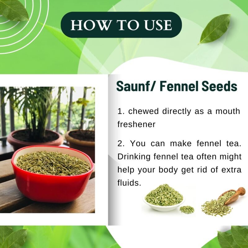 SAUNF SEEDS HOW TO USE