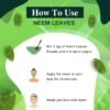 NEEM LEAVES HOW TO USE