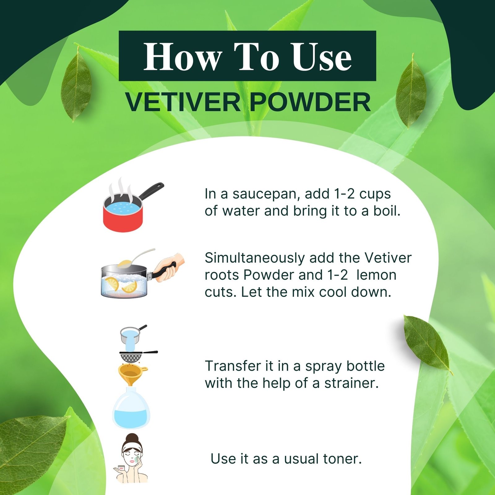 VETIVER ROOT POWDER HOW TO USE