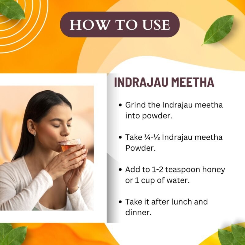 INDERJAU MEETHA HOW TO USE