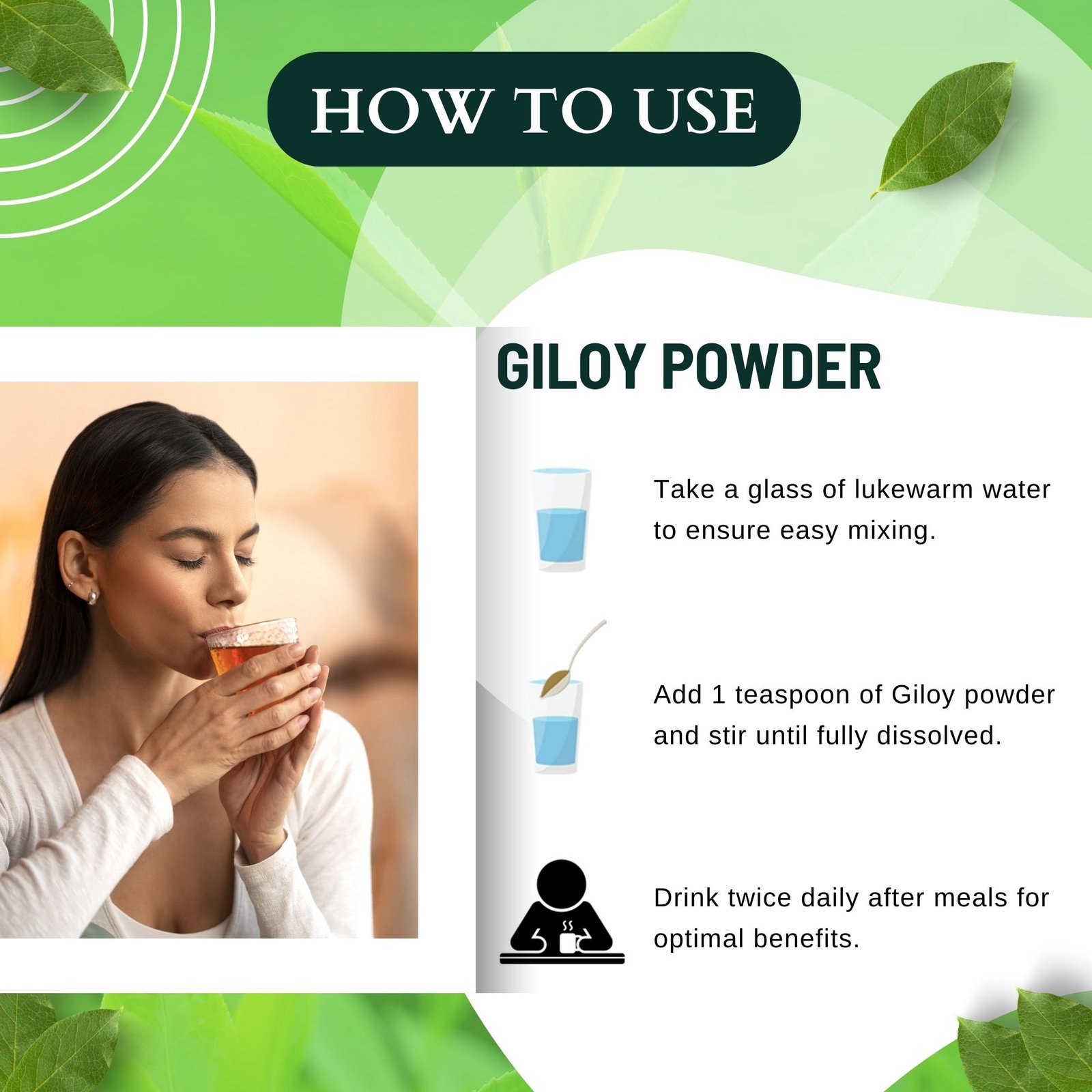 GILOY POWDER HOW TO USE
