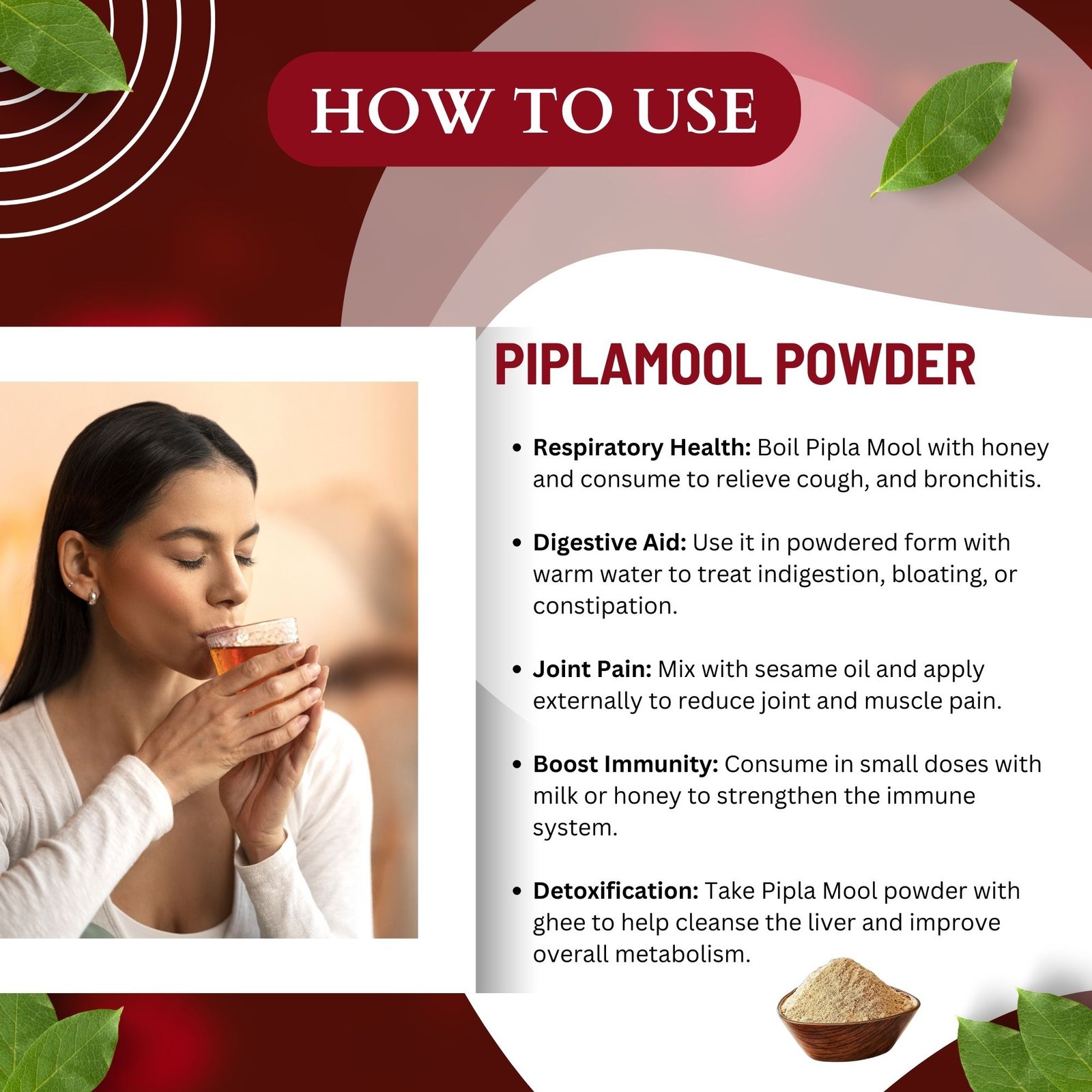 PIPLAMOOL POWDER HOW TO USE