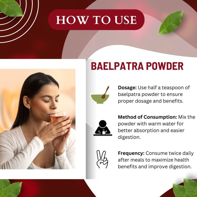 BAELPATRA POWDER HOW TO USE