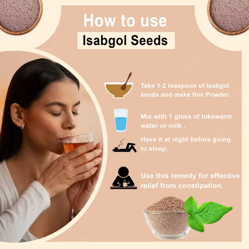 HOW TO USE ISABGOL SEEDS