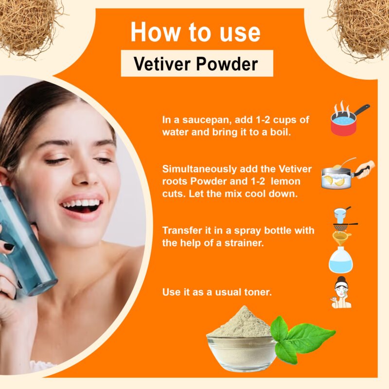 HOW TO USE VETIVER POWDER