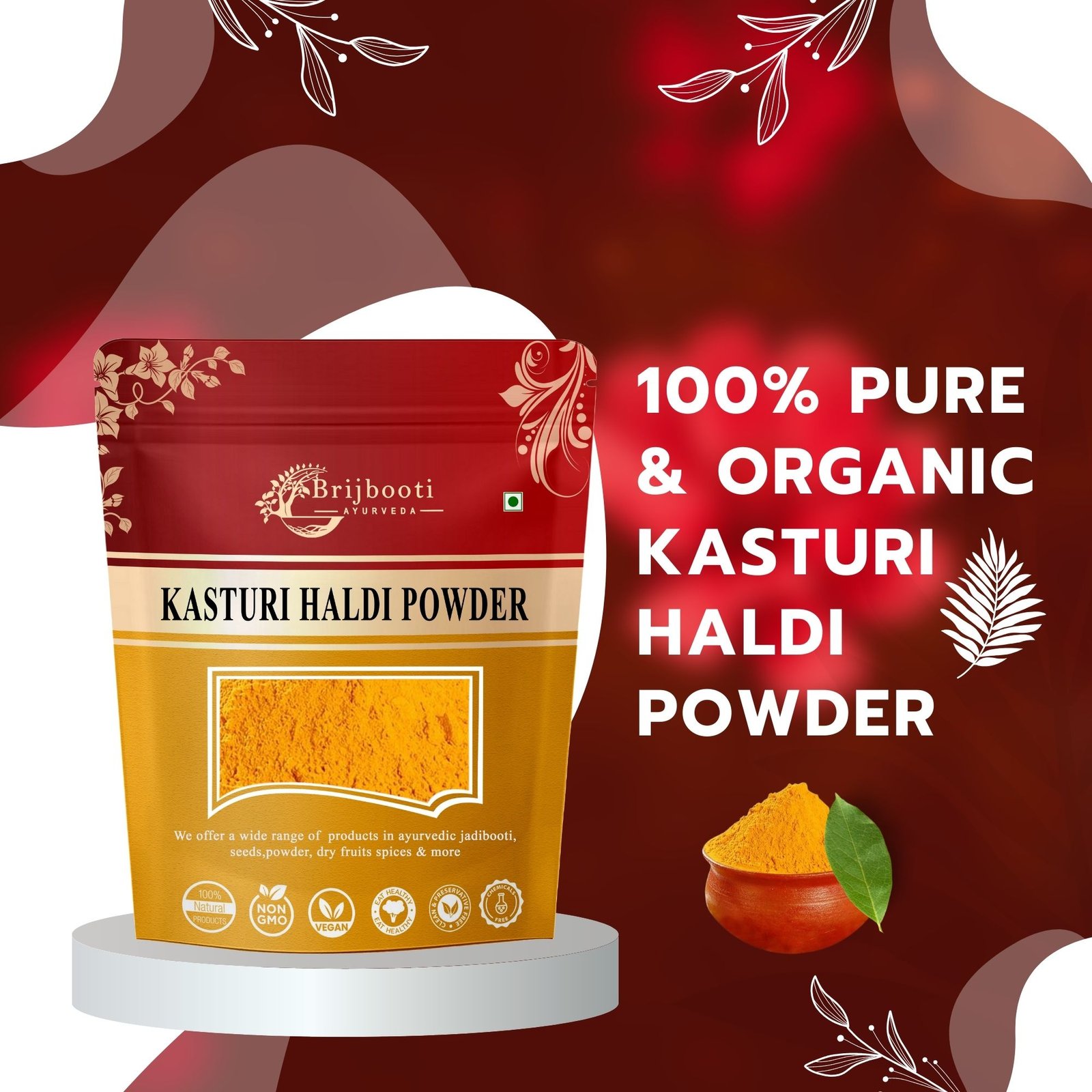 100% PURE KASTURI HALDI KASTURI HALDI