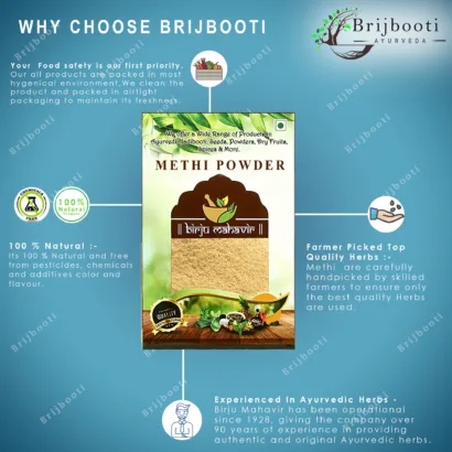 Brijbooti Methi Seed Powder For Hair Growth