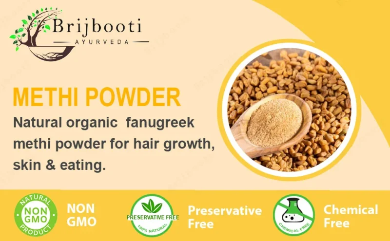 Brijbooti Methi Seeds Powder for Hair Growth