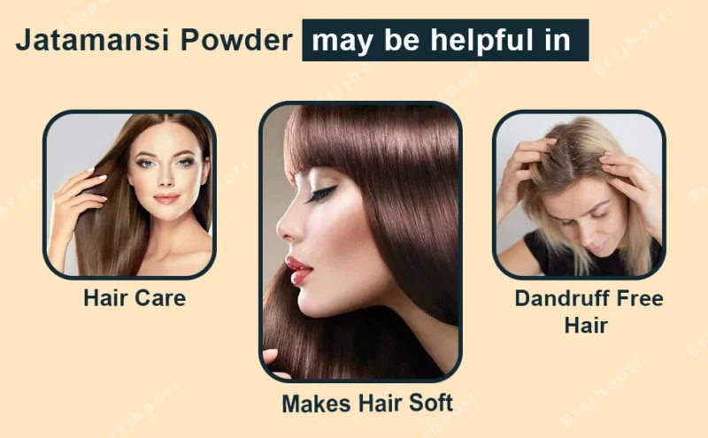 Brijbooti Jatamansi Powder for Strong, Shiny, and Silky Hair