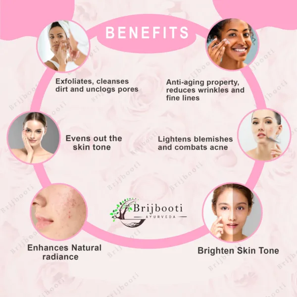 Brijbooti Rose Powder for Face and Body