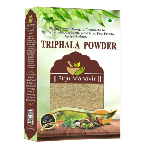 Brijbooti Triphala Churna Powder 800 Gr Helps Relieve Constipation Quick Acidity & Gas Relief - Ayurvedic Remedy For Gastro-Intestinal Health