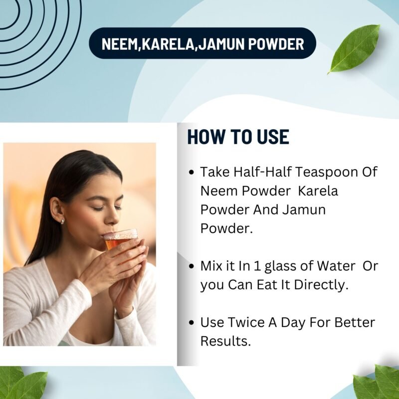 NEEM KARELA JAMUN POWDER HOW TO USE