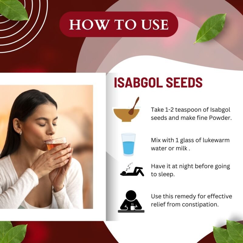 ISABGOL SEEDS HOW TO USE