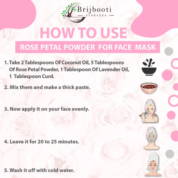 Brijbooti Rose Powder for Face and Body