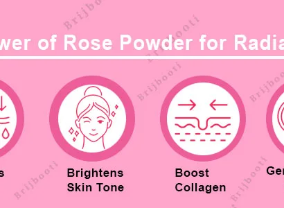 Brijbooti Rose Powder for Face and Body