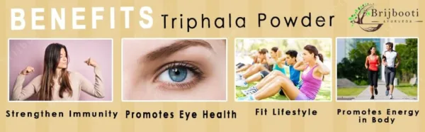 Brijbooti Triphala Churna Powder 800 Gr Helps Relieve Constipation Quick Acidity & Gas Relief - Ayurvedic Remedy For Gastro-Intestinal Health