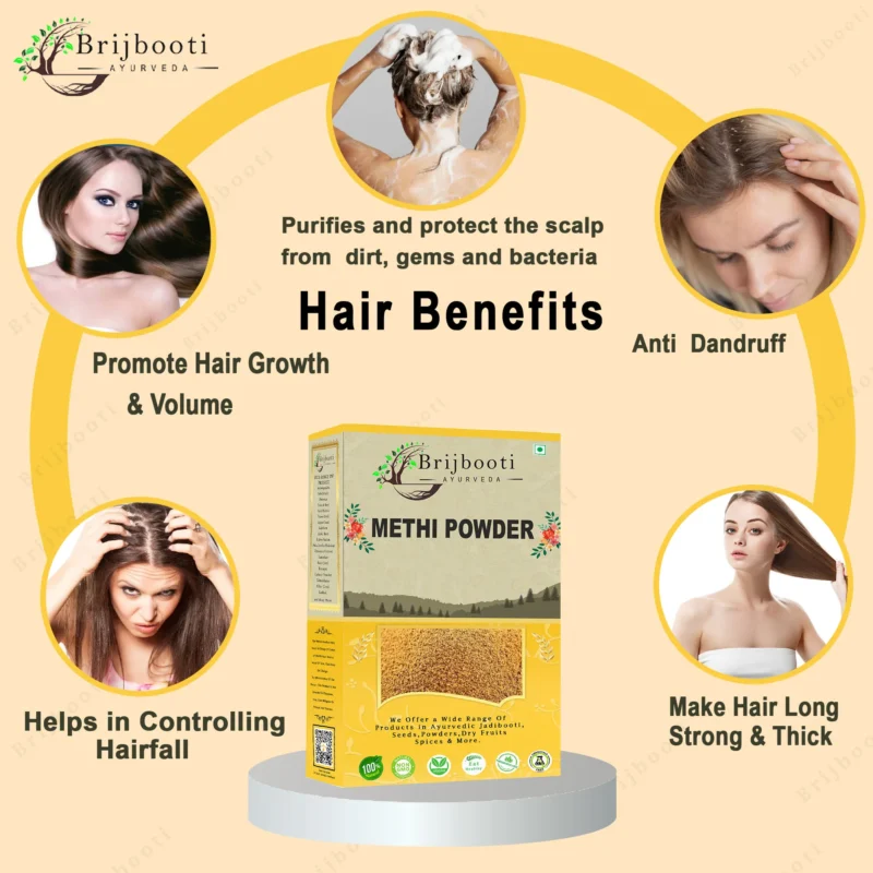 Brijbooti Methi Seeds Powder for Hair Growth