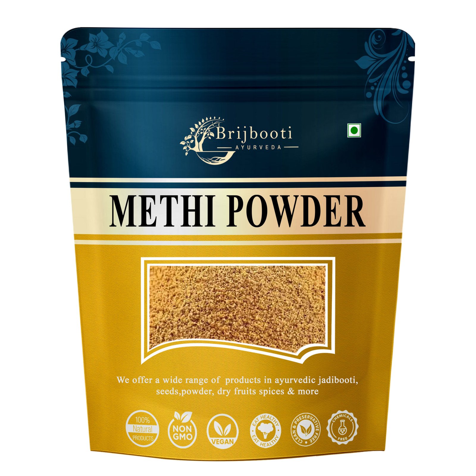 Brijbooti Methi Seed Powder For Hair Growth 250 Gram Fenugreek Brijbooti Methi Seed Powder For Hair Growth 250 Gram Fenugreek