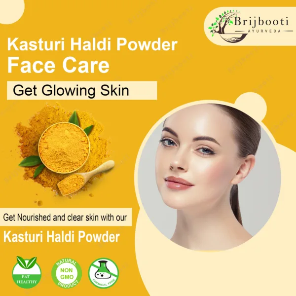 Brijbooti Kasturi Haldi Powder for Brightening & Glowing Skin
